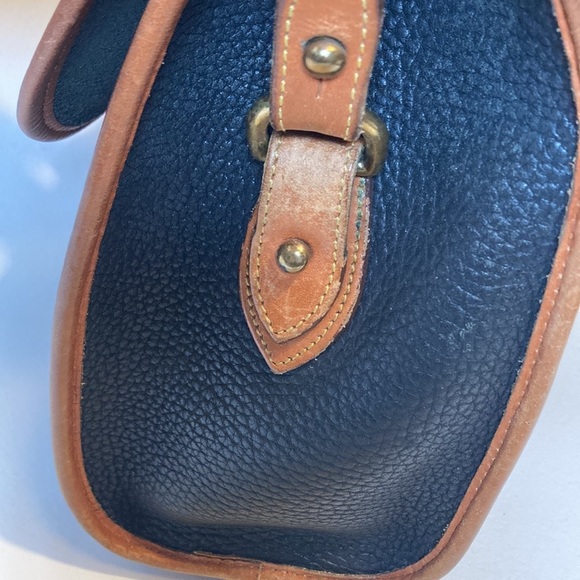 Vintage Dooney & Bourke All Weather Leather Essex Handbag USA pebbled black - Picture 7 of 14